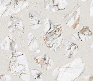 Terrazzo marble flooring seamless pattern. Texture of a classic Italian type of floor in Venetian style, composed of natural stone, granite, quartz, marble, glass, concrete and limestone.